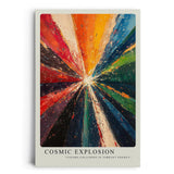 Paul Sinus Leinwandbild 40x60cm abstrakte Farbexplosion mit dynamischer Energie und leuchtender Strahlkraft – kunstvolles Leinwandbild für moderne