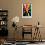 Paul Sinus Leinwandbild 40x60cm abstrakte Farbexplosion mit dynamischer Energie und leuchtender Strahlkraft – kunstvolles Leinwandbild für moderne