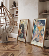 Paul Sinus Leinwandbild 40x60cm abstrakte Farbwelten mit surrealen Strukturen und organischen Formen – kunstvolles Leinwandbild für moderne Raumgestaltung