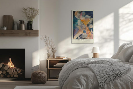 Paul Sinus Leinwandbild 40x60cm abstrakte Farbwelten mit surrealen Strukturen und organischen Formen – kunstvolles Leinwandbild für moderne Raumgestaltung