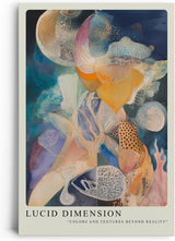 Paul Sinus Leinwandbild 40x60cm abstrakte Farbwelten mit surrealen Strukturen und organischen Formen – kunstvolles Leinwandbild für moderne Raumgestaltung