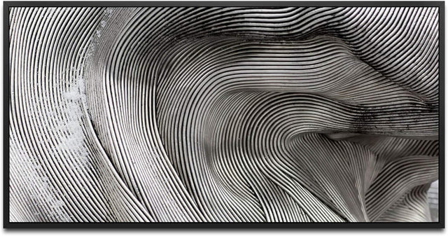 Abstrakte Kunst ca. 130x70cm Wandbild inklusive Schattenfugenrahmen schwarz - Panorama Leinwand Bild XXL Format Wandbilder Wohnzimmer Wohnung Deko Kunstdrucke