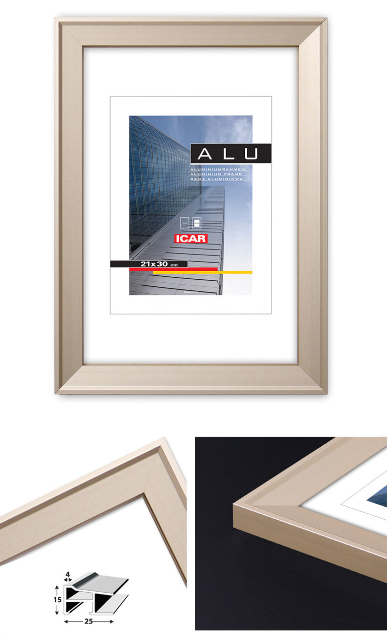 Alurahmen ALU in 3 Farben und vielen Größen  – Eleganz und Stabilität für deine Bilder Sinus Art GmbH Jena