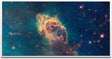 Astronomischer Nebel ca. 130x70cm Wandbild inklusive Schattenfugenrahmen weiss - Panorama Leinwand Bild XXL Format Wandbilder Wohnzimmer Wohnung Deko Kunstdrucke