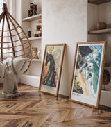 Paul Sinus Leinwandbild 40x60cm Big Sur Küstenzauber – Spektakuläre kalifornische Steilküste mit türkisblauem Ozean und goldenen Sandstränden