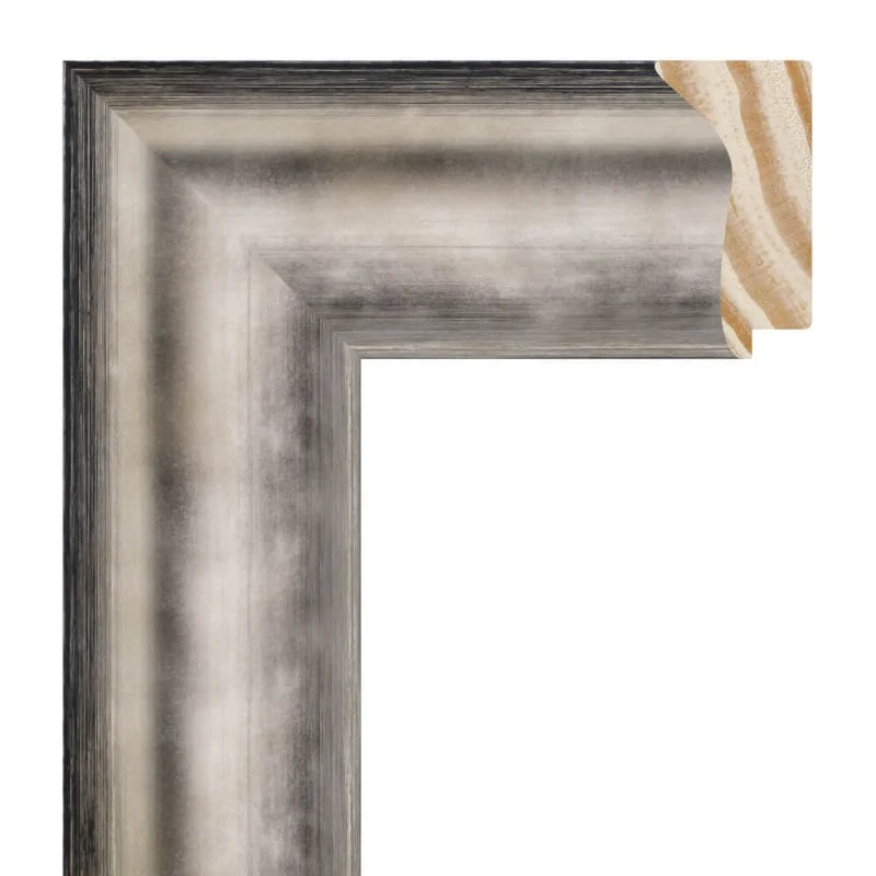 Bilderrahmen - Breite: 70mm Höhe: 37mm - Silber Stahlfarbend Sinus Art