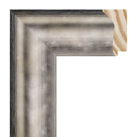 Bilderrahmen - Breite: 70mm Höhe: 37mm - Silber Stahlfarbend Sinus Art