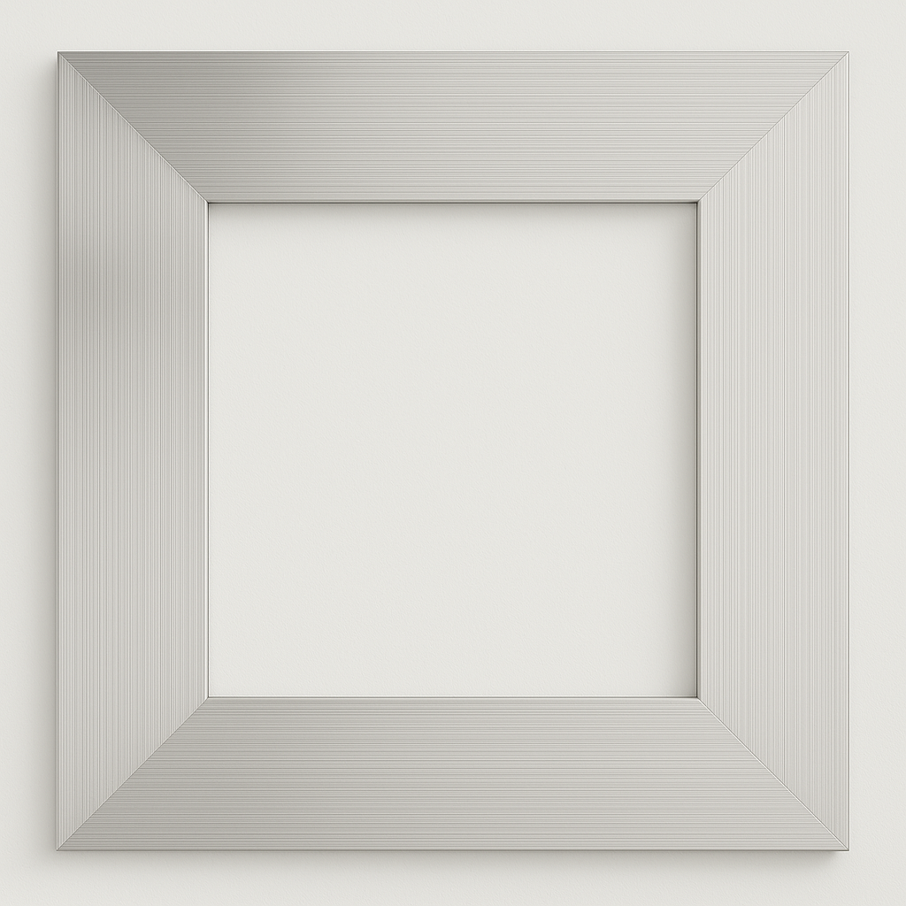 Bilderrahmen - Breite: 70mm Höhe: 17mm - Silber Aluminium Sinus Art