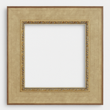 Bilderrahmen Kiefer gebürstetes warmes Silber mit burgundfarbenden Hintergrund Sinus Art