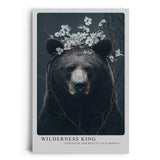 Paul Sinus Leinwandbild 40x60cm Blühender Bär majestätisch mystisch harmonisch Naturverbundenheit surreal kunstvolle Wandkunst sanfte Farben