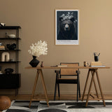 Paul Sinus Leinwandbild 40x60cm Blühender Bär majestätisch mystisch harmonisch Naturverbundenheit surreal kunstvolle Wandkunst sanfte Farben