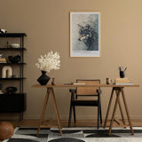 Paul Sinus Leinwandbild 80x120cm Blühender Wolf elegant mystisch harmonisch Naturverbundenheit surreal kunstvolle Wandkunst sanfte Farben faszinierend