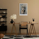 Paul Sinus Leinwandbild 40x60cm Blühender Wolf mystisch kraftvoll elegant Naturverbundenheit surreal kunstvolle Wandkunst harmonisch faszinierend