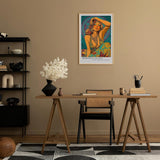 Paul Sinus Leinwandbild 40x60cm Bohemian Queen in farbenprächtigem Ethno-Stil mit kunstvollen Ornamenten – ausdrucksstarkes Leinwandbild