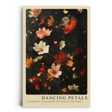 Paul Sinus Leinwandbild 60x90cm Dancing Petals Leinwandbild schwebende Blütenblätter in warmen Farben poetische Naturkunst mit magischer Leichtigkeit
