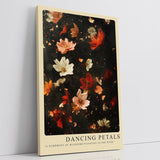 Paul Sinus Leinwandbild 60x90cm Dancing Petals Leinwandbild schwebende Blütenblätter in warmen Farben poetische Naturkunst mit magischer Leichtigkeit