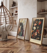 Paul Sinus Leinwandbild 60x90cm Dancing Petals Leinwandbild schwebende Blütenblätter in warmen Farben poetische Naturkunst mit magischer Leichtigkeit