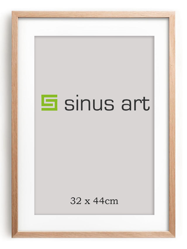 Dein persönliches Wandbild SOFORT ONLINE Upload gerahmt in 32x44cm Sinus Art