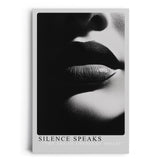 Paul Sinus Leinwandbild 40x60cm Die Sprache der Stille – Sinnliches Schwarz-Weiß-Porträt mit kontrastreicher Lichtführung und geheimnisvoller Eleganz