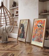 Paul Sinus Leinwandbild 80x120cm farbenfrohes Faultier-Porträt in floraler Harmonie mit lebendigen Blüten und tropischer Natur – kunstvolles Leinwandbild