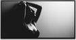 Frau in Unterwäsche ca. 130x70cm Wandbild inklusive Schattenfugenrahmen schwarz - Panorama Leinwand Bild XXL Format Wandbilder Wohnzimmer Wohnung Deko Kunstdrucke