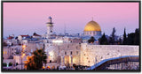 Jerusalem ca. 130x70cm Wandbild inklusive Schattenfugenrahmen schwarz - Panorama Leinwand Bild XXL Format Wandbilder Wohnzimmer Wohnung Deko Kunstdrucke