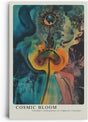 Paul Sinus Leinwandbild 40x60cm kosmische Blüte in leuchtenden Farben mit surrealen Strukturen – kunstvolles Leinwandbild für moderne Raumgestaltung