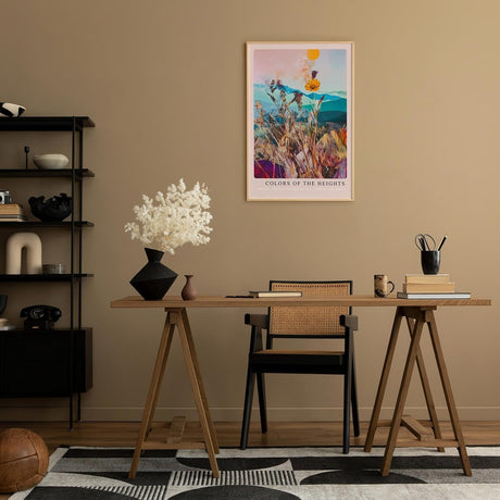 Paul Sinus Leinwandbild 80x120cm lebendige Wildblumen-Komposition mit surrealem Farbspiel und abstrakter Naturästhetik, faszinierende Wandkunst