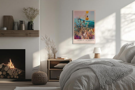 Paul Sinus Leinwandbild 80x120cm lebendige Wildblumen-Komposition mit surrealem Farbspiel und abstrakter Naturästhetik, faszinierende Wandkunst