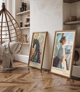 Paul Sinus Leinwandbild 80x120cm A Timeless Journey – San Francisco, Golden Gate Bridge, Nostalgie, Vintage-Stil, Reise, Architektur, Romantik, Fernweh