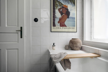 Paul Sinus Leinwandbild 60x90cm Aloha Paradise – Hawaii, Schönheit, Tropisch, Exotik, Vintage, Nostalgie, Südsee, Strandidylle, Palmen, Sonne