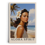 Paul Sinus Leinwandbild 60x90cm Aloha Spirit – Insel, Schönheit, Exotik, Hawaii, Natur, Tropisch, Sonne, Entspannung, Meer, Strand, Vintage, Romantik