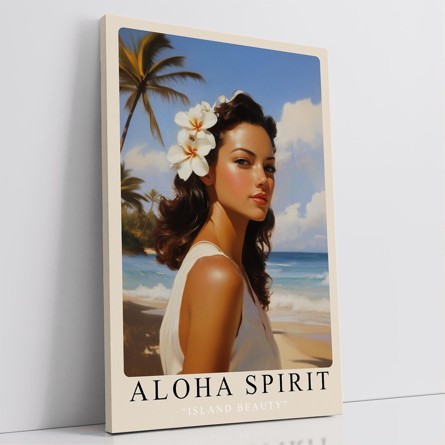 Paul Sinus Leinwandbild 60x90cm Aloha Spirit – Insel, Schönheit, Exotik, Hawaii, Natur, Tropisch, Sonne, Entspannung, Meer, Strand, Vintage, Romantik