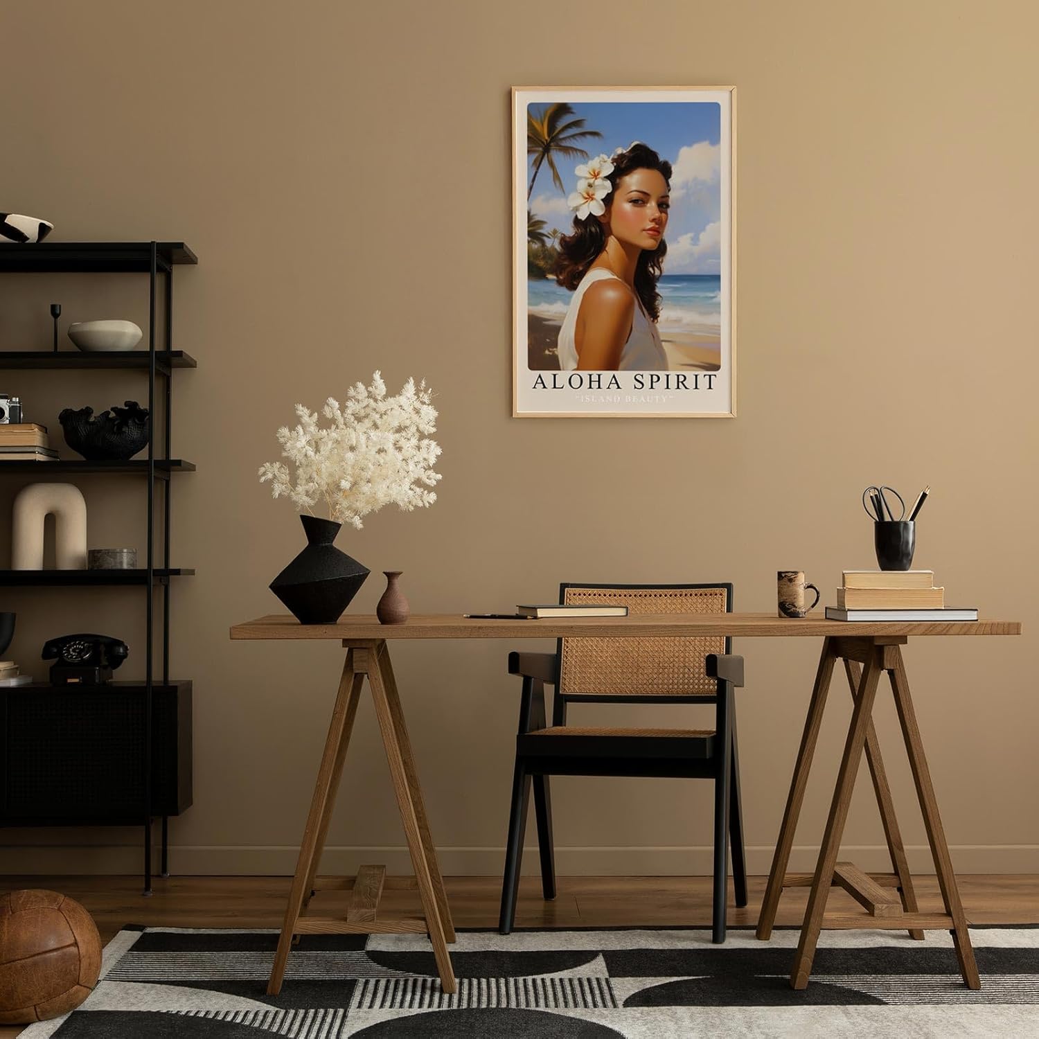 Paul Sinus Leinwandbild 60x90cm Aloha Spirit – Insel, Schönheit, Exotik, Hawaii, Natur, Tropisch, Sonne, Entspannung, Meer, Strand, Vintage, Romantik