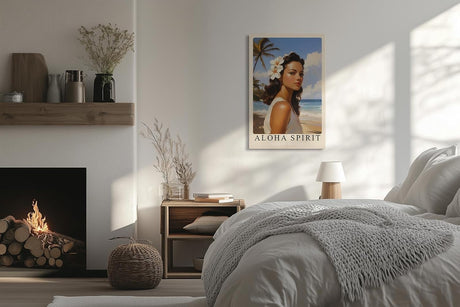 Paul Sinus Leinwandbild 60x90cm Aloha Spirit – Insel, Schönheit, Exotik, Hawaii, Natur, Tropisch, Sonne, Entspannung, Meer, Strand, Vintage, Romantik