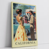 Paul Sinus Leinwandbild 40x60cm California Leinwandbild – Nostalgische Eleganz mit Oldtimern, Retro-Charme und Vintage-Flair – Stilvolle Kunst