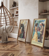 Paul Sinus Leinwandbild 40x60cm California Leinwandbild – Nostalgische Eleganz mit Oldtimern, Retro-Charme und Vintage-Flair – Stilvolle Kunst