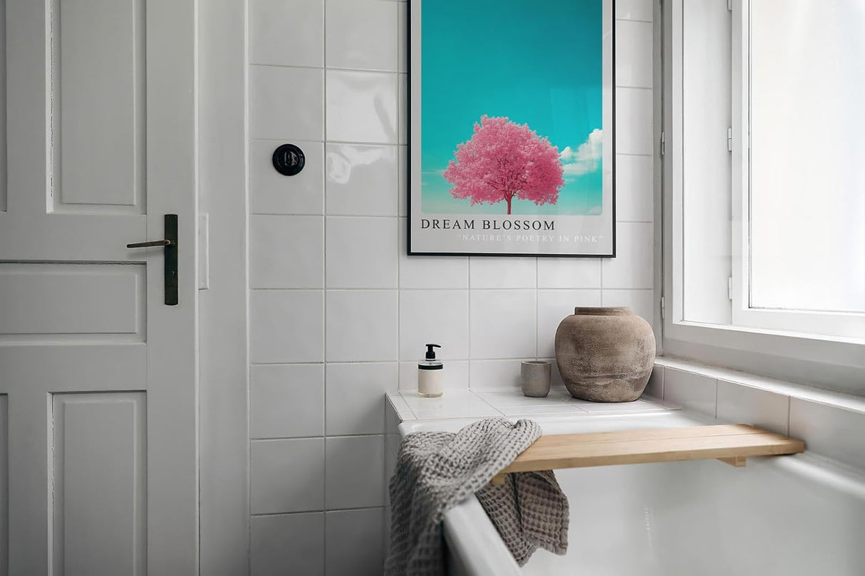 Paul Sinus Leinwandbild 40x60cm Dream Blossom – Blütenzauber, Natur, Romantik, Kirschbaum, Frühling, Harmonie, Pastell, Minimalismus, Träume