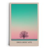 Paul Sinus Leinwandbild 80x120cm Dreamscape – Minimalismus, Natur, Farbverlauf, Ästhetik, Kunst, Träume, Harmonie, Balance, Landschaft, Meditativ, Ruhe