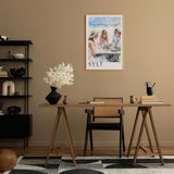 Paul Sinus Leinwandbild 40x60cm Leinwandbild Elegantes Strandfrühstück auf Sylt – Sommerliche Strandatmosphäre, Frauen im weißen Look