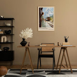 Paul Sinus Leinwandbild 40x60cm Matterhorn – Schweiz, Berge, Nostalgie, Zugreise, Natur, Alpen, Eleganz, Vintage, Panorama, Romantik, Entdeckung