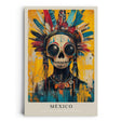 Paul Sinus Leinwandbild 40x60cm México – Día de los Muertos, Totenkopf, Kunst, Tradition, Farben, Kultur, Mystik, Azteken, Festival, Mexiko, Leben