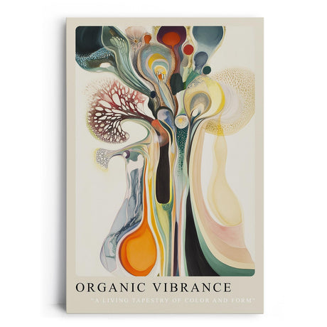 Paul Sinus Leinwandbild 80x120cm Organic Vibrance – Abstrakt, Kunst, Farben, Form, Natur, Energie, Struktur, Harmonie, Bewegung, Tiefe, Balance