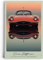 Paul Sinus Leinwandbild 80x120cm Orion Jetstream Leinwandbild futuristischer Sportwagen mit ikonischem Design in dramatischer Abendstimmung