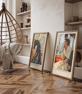 Paul Sinus Leinwandbild 40x60cm Paris – Nostalgie, Eleganz, Romantik, Frankreich, Reise, Retro, Vintage, Zug, Mode, 50er Jahre, Stil, Liebe, Sehnsucht