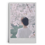 Paul Sinus Leinwandbild 80x120cm Leinwandbild Sakura Traum – Zarte Frühlingsszene mit blühenden Kirschblüten, verträumte Atmosphäre, japanische Eleganz