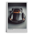 Paul Sinus Leinwandbild 80x120cm Velocité klassischer Sportwagen futuristisch schwarz elegant Retro Luxus Design