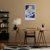 Paul Sinus Leinwandbild 60x90cm majestätische Mondschein-Berglandschaft mit texturreichen Strukturen – kunstvolles Leinwandbild für moderne Raumgestaltung