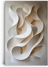 Paul Sinus 60x90cm Wandbild, Atemberaubende Bewegung in Fokuskurven – abstrakte 3D-Wellen in zarten Naturtönen
