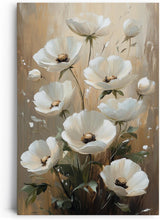 Paul Sinus 60x90cm Wandbild Blütenreigen in Beige – Harmonische Naturpracht mit stilvoller Blume